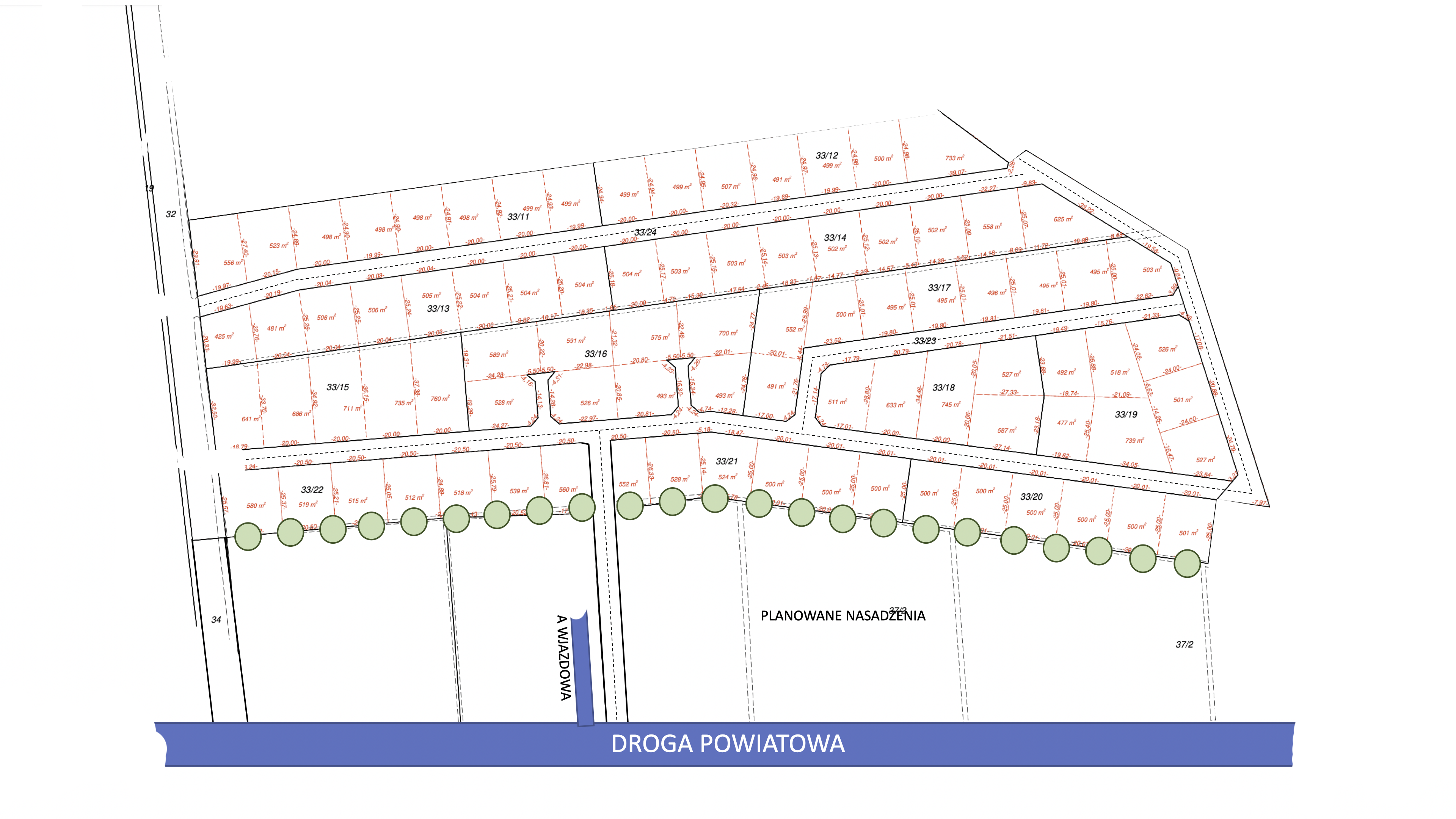 Mapa działek